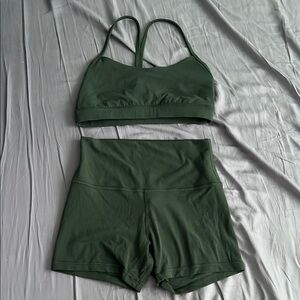 Legacy green lululemon workout set